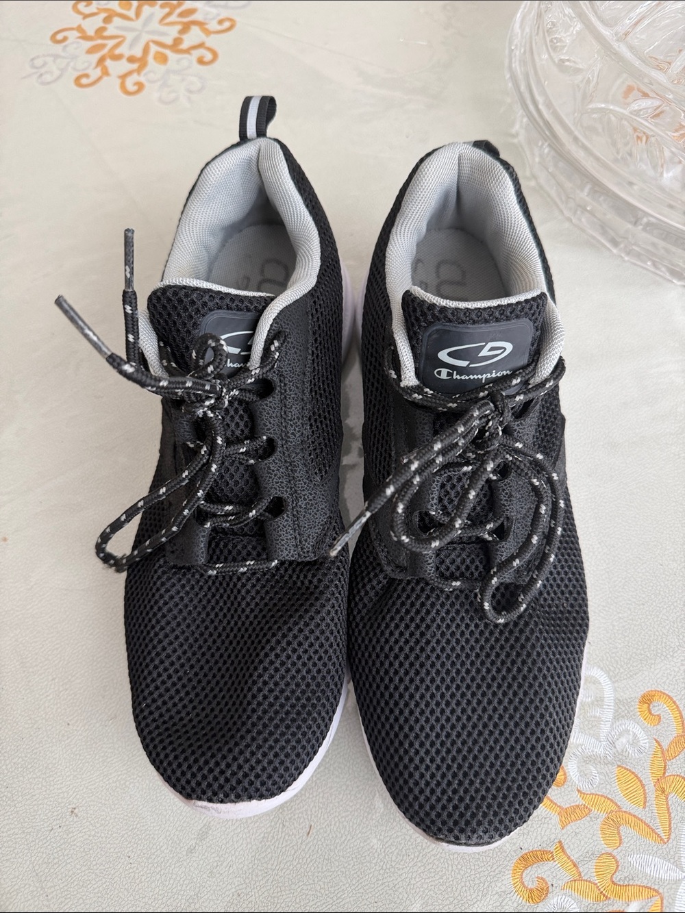 Champion Men’s Black Mesh Athletic Sneakers